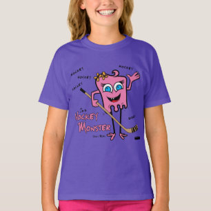 Hockey Monster Pink T-Shirt