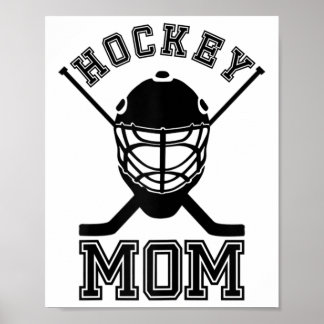 Hockey-Mutter auf dem Eis Sport Fan Muttertag Poster