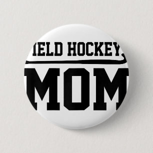 Hockey-Mutter Hockey-Spieler Hockey-Spieler Button