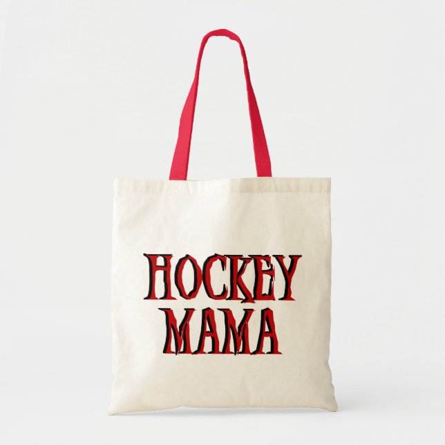 Hockey-Mutter Red T-shirts und Geschenke Tragetasche (Vorne)