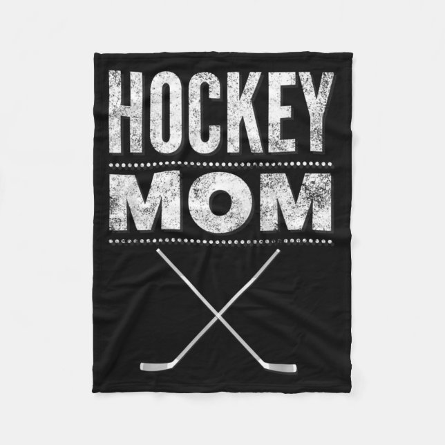 Hockey-Mutter-Shirt zum Muttertag Fleecedecke (Vorderseite)