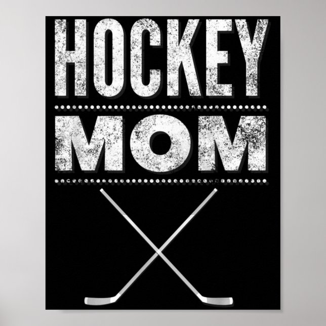 Hockey-Mutter-Shirt zum Muttertag Poster (Vorne)