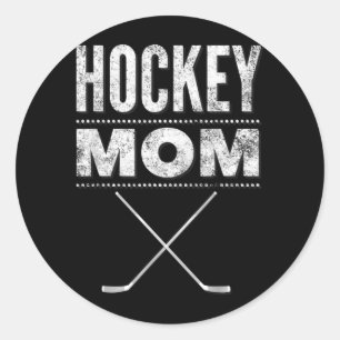 Hockey-Mutter-Shirt zum Muttertag Runder Aufkleber
