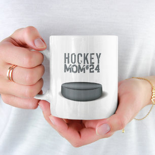 Hockey-Mutter Spieler Nummer Cute Simple Kaffeetasse