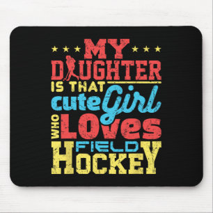 Hockey-Mutter Vater Elternteil Mousepad