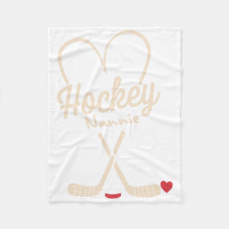 Hockey Nanny Herz Hockey Spieler Fleecedecke