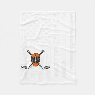 Hockey Nene Amerikanische Flagge Vintage Weihnacht Fleecedecke