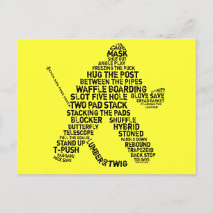 Hockey Netminder Postkarten
