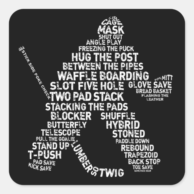 Hockey Netminder Stickers (Vorderseite)