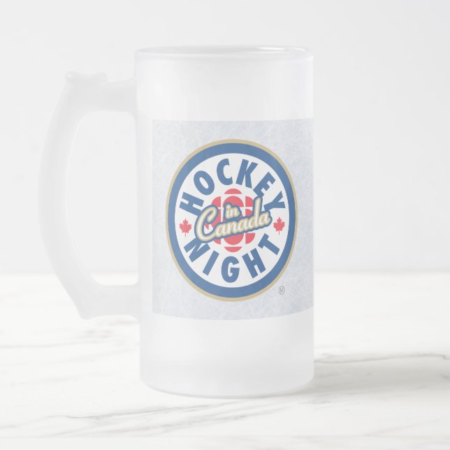 Hockey Night in Canada Mattiert Glass Tasse (Links)