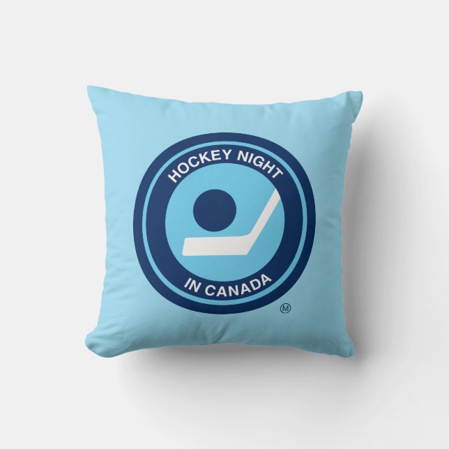Hockey Night in Canada Retro-Logo Kissen (Vorderseite)
