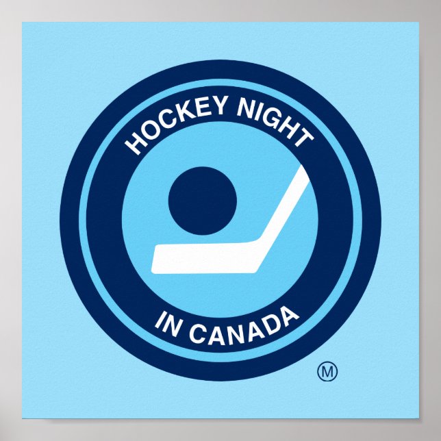 Hockey Night in Canada Retro-Logo Poster (Vorne)