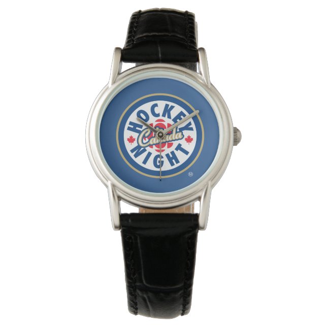 Hockey Night - Logo in Kanada Armbanduhr (Vorderseite)
