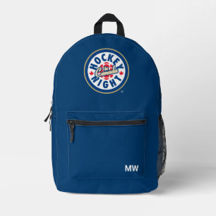 Hockey Night - Logo in Kanada Bedruckter Rucksack