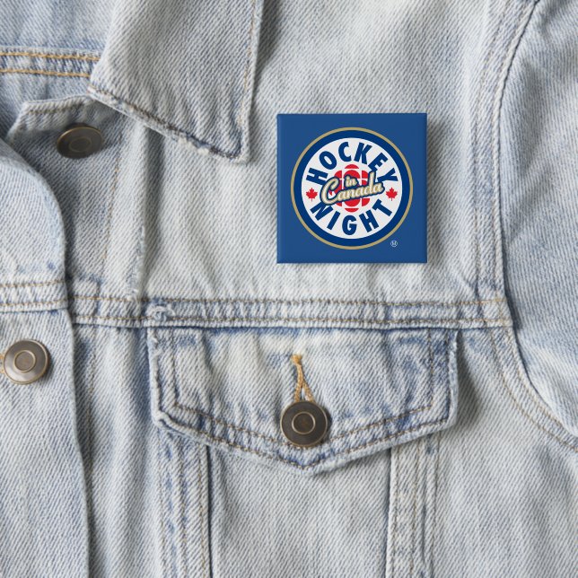 Hockey Night - Logo in Kanada Button (Beispiel)