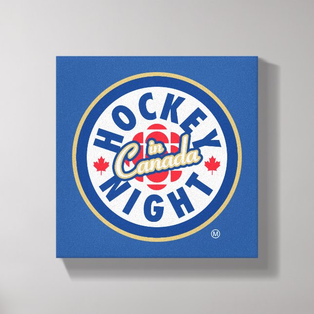 Hockey Night - Logo in Kanada Leinwanddruck (Vorderseite)