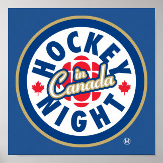 Hockey Night - Logo in Kanada Poster