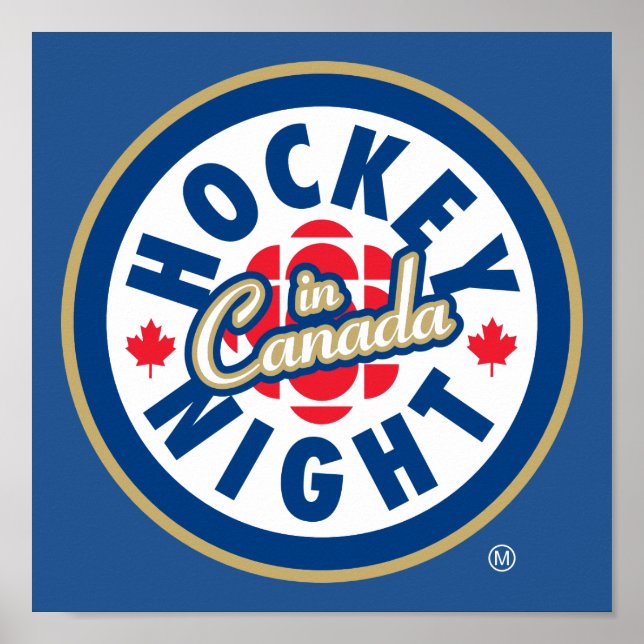 Hockey Night - Logo in Kanada Poster (Vorne)