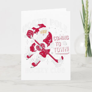 Hockey Nordpol kommt zu Weihnachten in die Stadt Karte