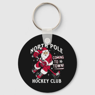 Hockey Nordpol kommt zu Weihnachten in die Stadt Schlüsselanhänger