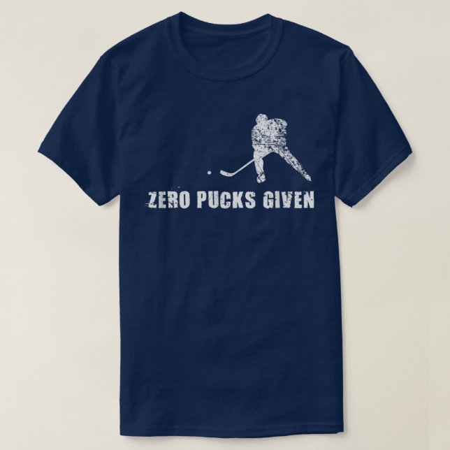 Hockey , Nullpucks mit Geschenk für den Sportspiel T-Shirt (Design vorne)