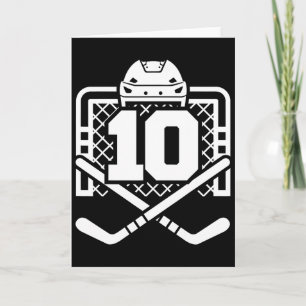 Hockey Nummer 10 Trikot Lustiger Hockeyspieler Spi Karte