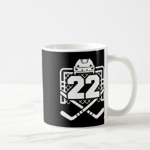 Hockey Nummer 22 Trikot Lustiger Hockeyspieler Spi Kaffeetasse