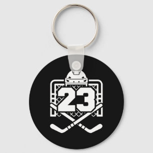 Hockey Nummer 23 Trikot Lustiger Hockeyspieler Spi Schlüsselanhänger