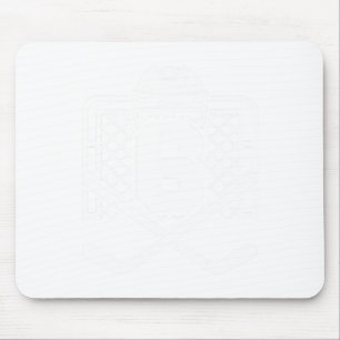 Hockey Nummer 6 Trikot Lustiger Hockeyspieler Spie Mousepad