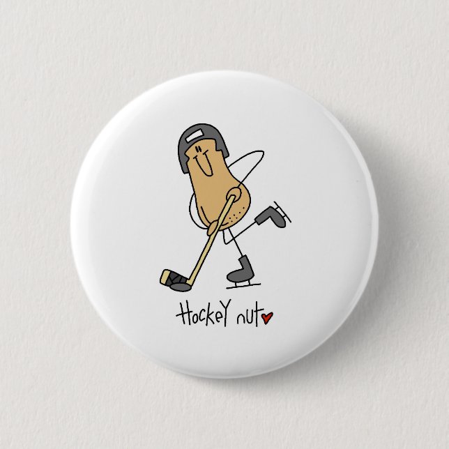 Hockey-Nuss Button (Vorderseite)