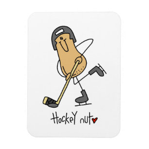 Hockey-Nuss-T-Shirts und Geschenke Magnet