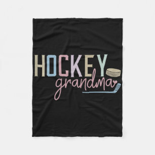Hockey-Oma-Design Süße Eishockey-Liebhaber Fan Fleecedecke