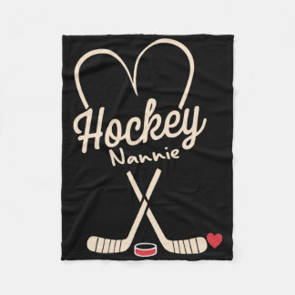 Hockey Oma Herz Hockey Spieler Fleecedecke