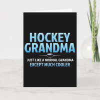 Hockey-Oma Lustige Eishockey-Großmutter Mutter