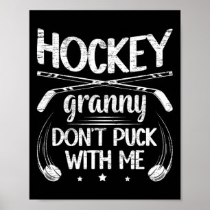 Hockey-Oma lustige Oma eines Hockeyspielers Poster