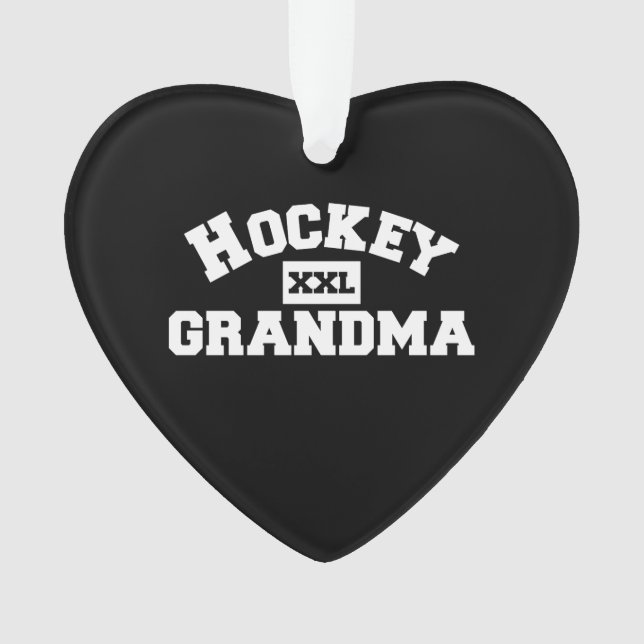 Hockey Oma Ornament (Vorderseite)