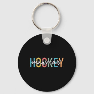 Hockey Oma Retro Vintage Hockeyspieler Liebhaber Schlüsselanhänger