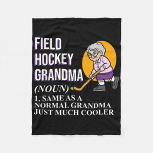 Hockey-Oma Sports Spieler Liebhaber Expert Gr Fleecedecke