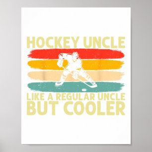 Hockey-Onkel-Design für Eishockeyspieler-Onkel  Poster