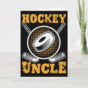 Hockey Onkel Familie Sport Trainer Spieler Vaterta Karte