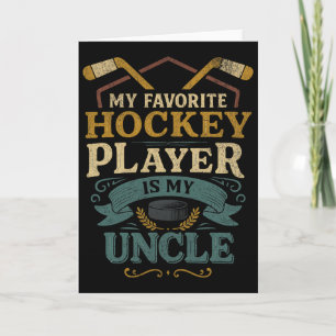 Hockey-Onkel-Fan-Design Mein Lieblingsspieler-Zita Karte