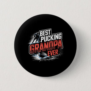 Hockey-Opa aller Zeiten T-Shirt Hockey Fan Button