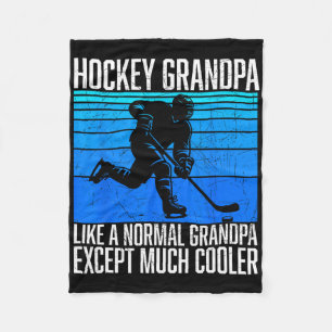 Hockey-Opa Lustiger Hockey-Fan Spieler Eishockey Fleecedecke