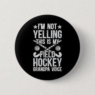 Hockey-Opa-Stimme Hockey-Spieler Gra Button