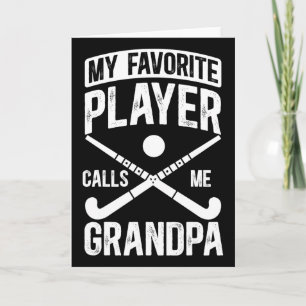 Hockey-Opa Stolz Hockey-Spieler Gra Karte