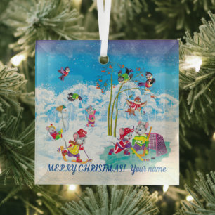 Hockey Ornament Aus Glas