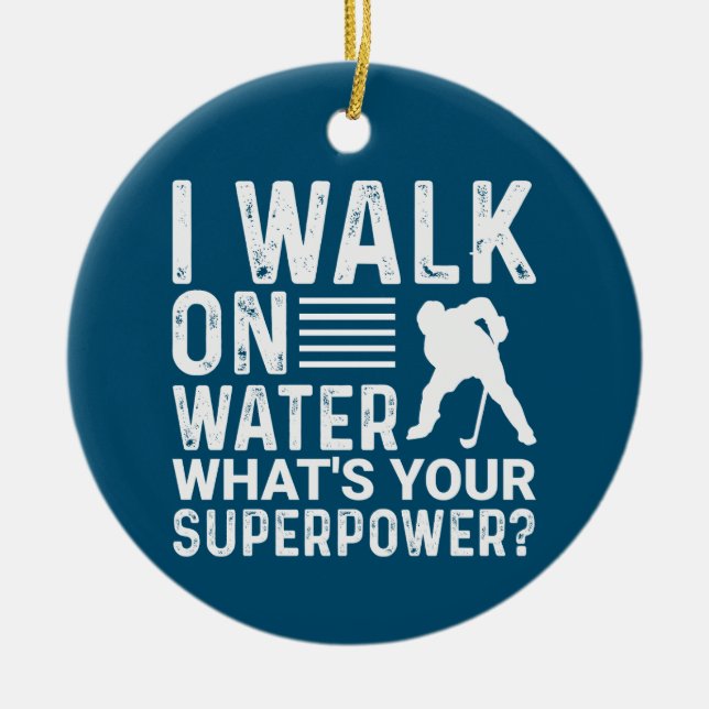 Hockey-Ornament Keramik Ornament (Vorne)