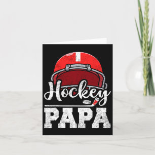 Hockey Papa Hockey Spieler Game Day Vatertag Karte