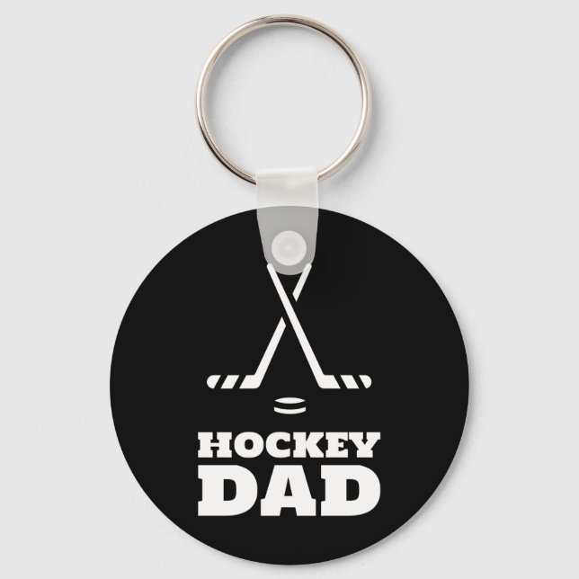 Hockey Papa Schlüsselanhänger (Vorderseite)