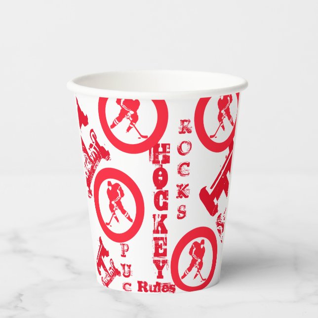 Hockey Pappbecher (Vorderseite)